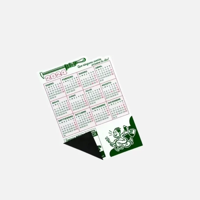 calendario bolsillo imán